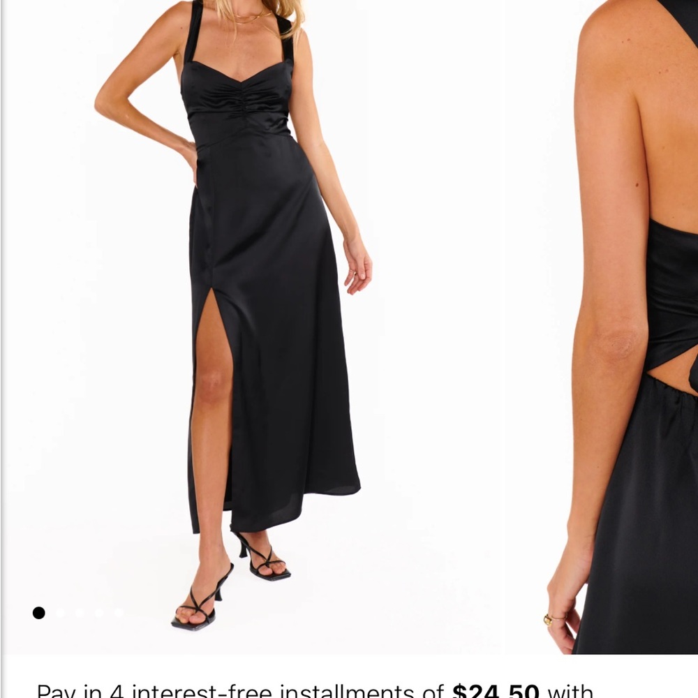 Show Me Your MuMu Black Midi Dress